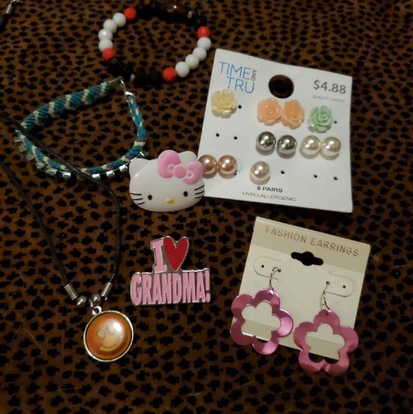 Other - Hello Kitty pin & other Kids Jewelry